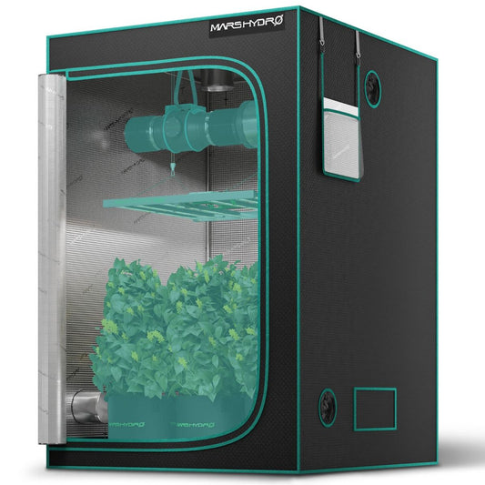Mars Hydro Growzelt 120x120x200 cm - 1680D Oxford Growbox - Professionelles Indoor-Zelt