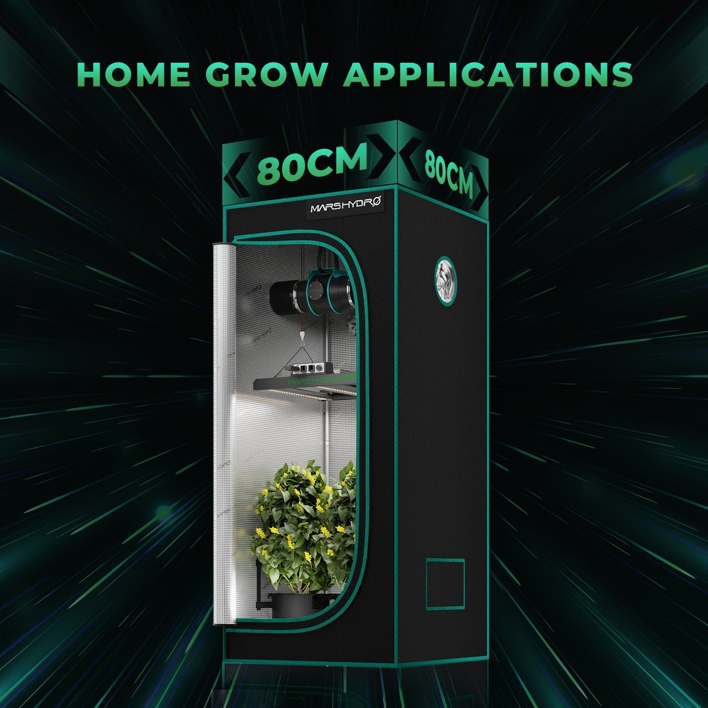 Mars Hydro FCE1500 LED Grow Lampe - 150W Quantum Bar - Bridgelux Chips - Smart WiFi & Bluetooth