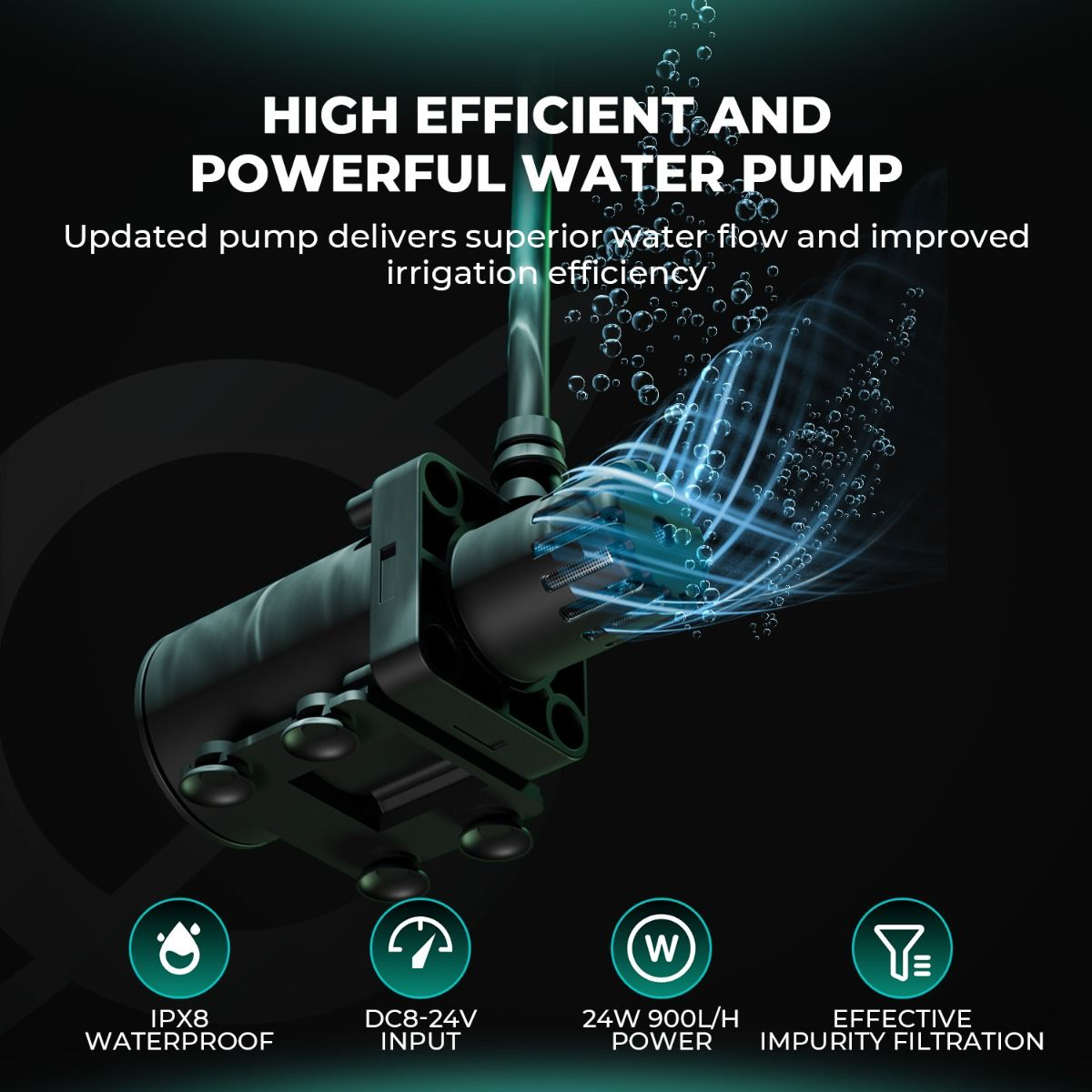 Mars Hydro Automatisches Bewässerungskit – 50L Faltbarer Eimer & App-Steuerung