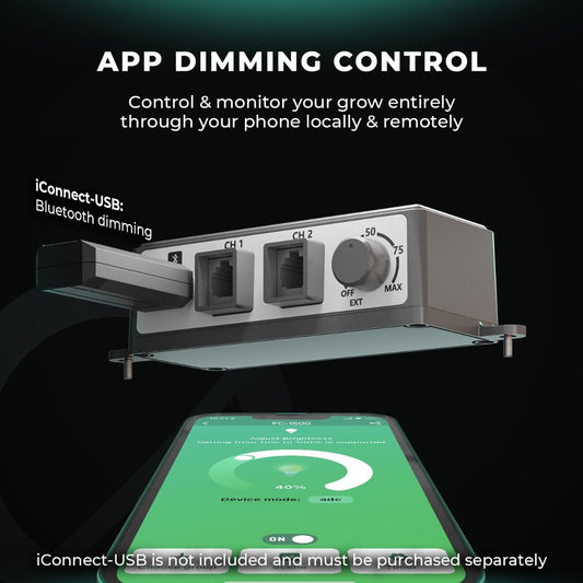 Mars Hydro FC1500 LED Grow Lampe - 150W Quantum Bar - Samsung LM301H EVO - Smart WiFi & Bluetooth