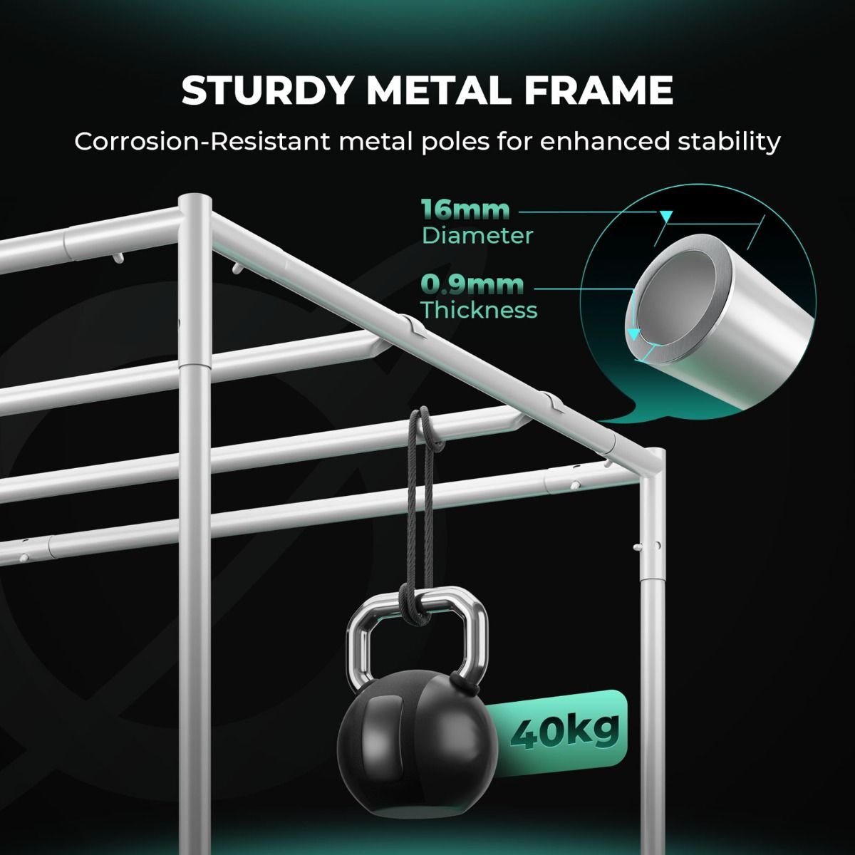 Mars Hydro Growzelt 60x60x140 cm - 1680D Oxford Growbox - Professionelles Indoor-Zelt