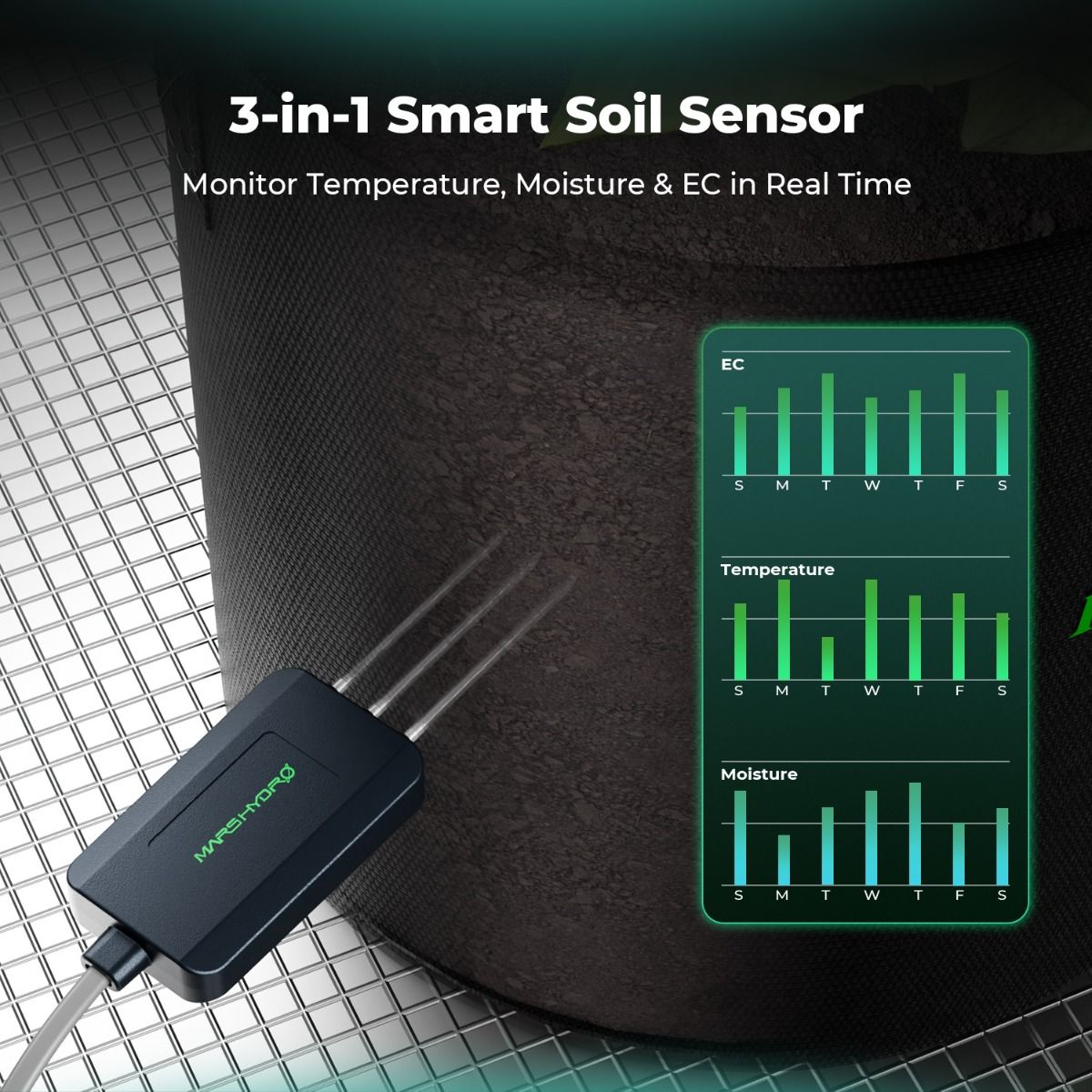 Mars Hydro iControl Ultimate Set - Smart Grow Controller inkl. CO2-, PAR- & Boden-Sensoren