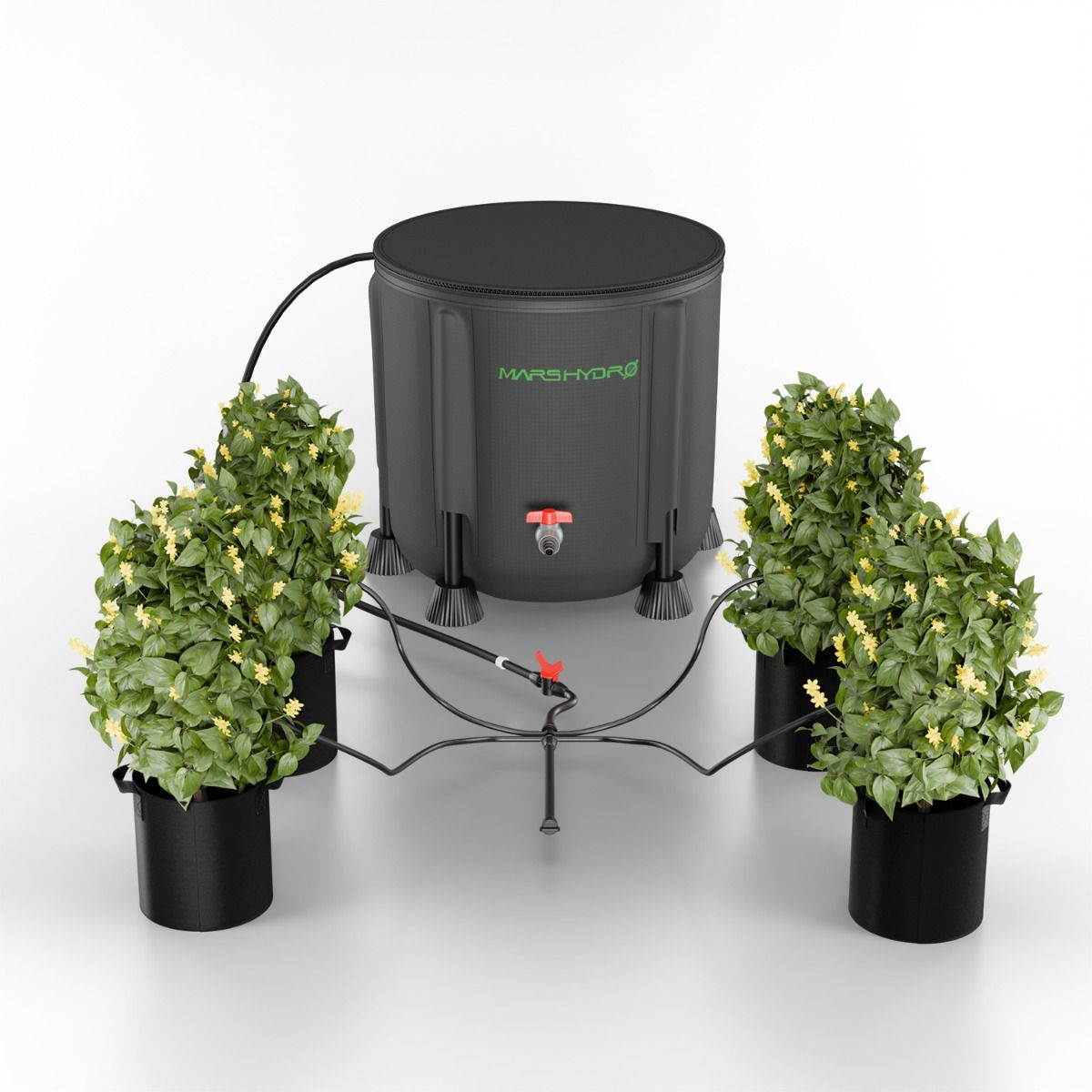 Mars Hydro Automatisches Bewässerungskit – 50L Faltbarer Eimer & App-Steuerung