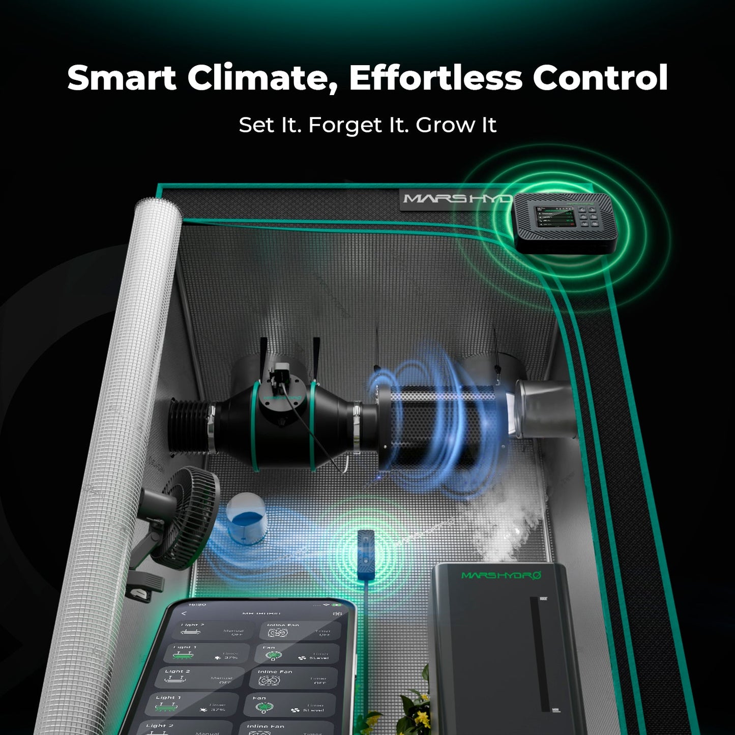 Mars Hydro iControl - Intelligenter Grow-Controller - WiFi App Steuerung & VPD Automatisierung