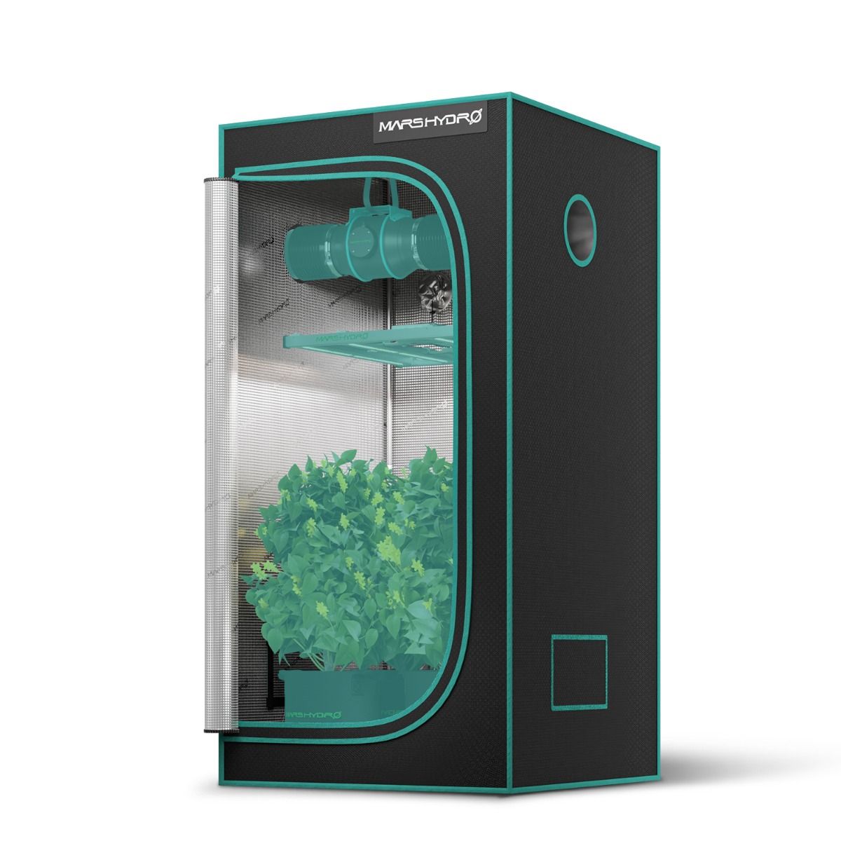 Mars Hydro Growzelt 80x80x160 cm - 1680D Oxford Growbox - Professionelles Indoor-Zelt