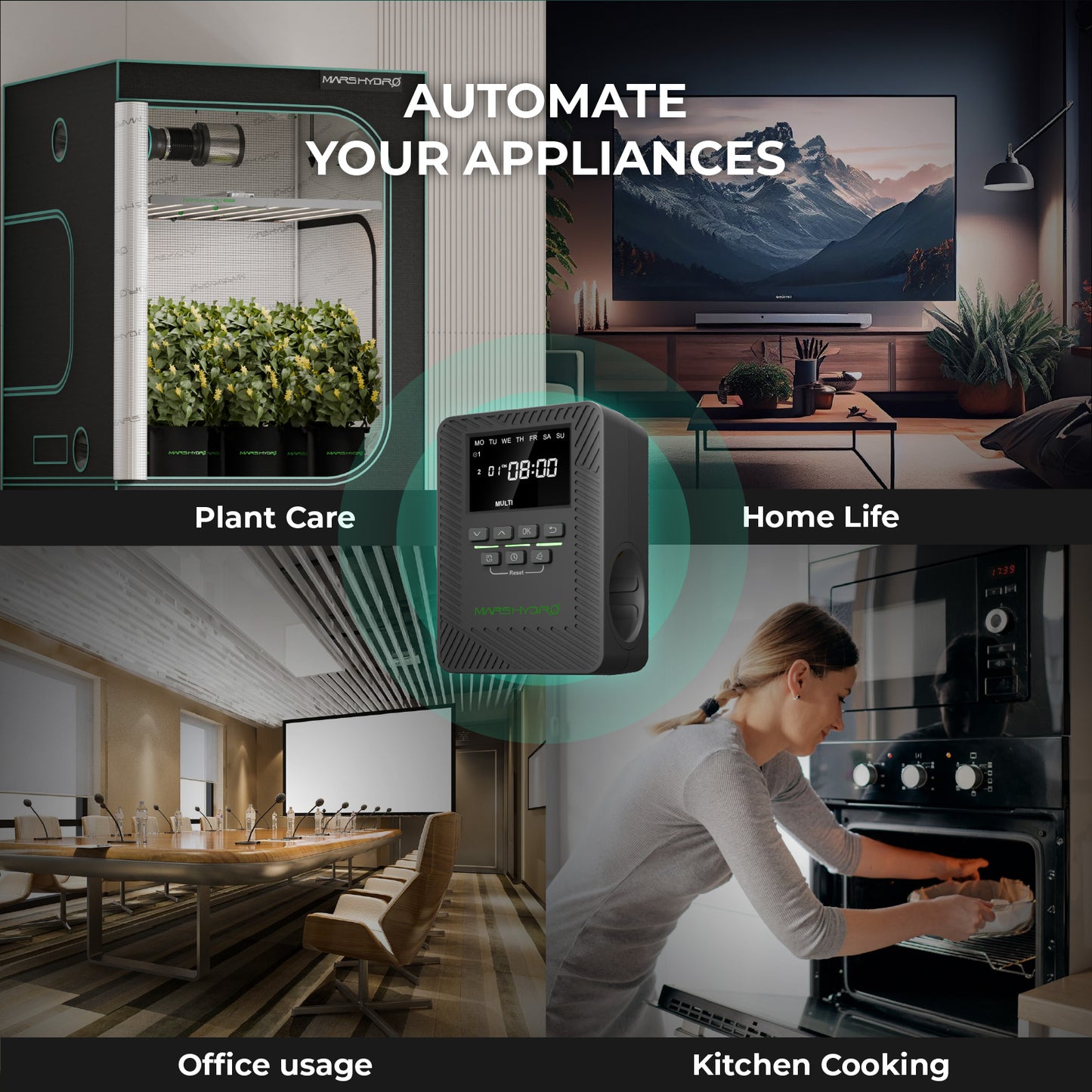 Mars Hydro iTime Smart Timer – Intelligente Doppelsteckdose mit App-Steuerung
