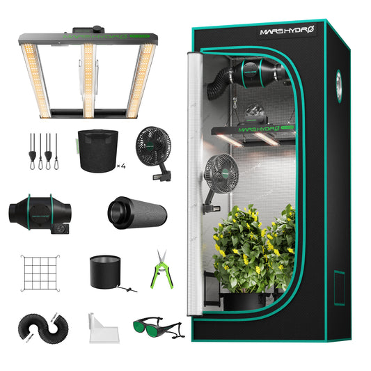 Mars Hydro FC-E1500 Smart Growzelt Set – Maximale Erträge durch Bar-LED Technologie