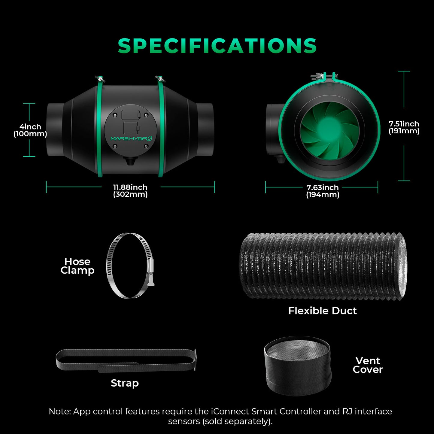 Mars Hydro FC-E3000 Smart Growzelt Set – Professionelle Bar-LED Performance
