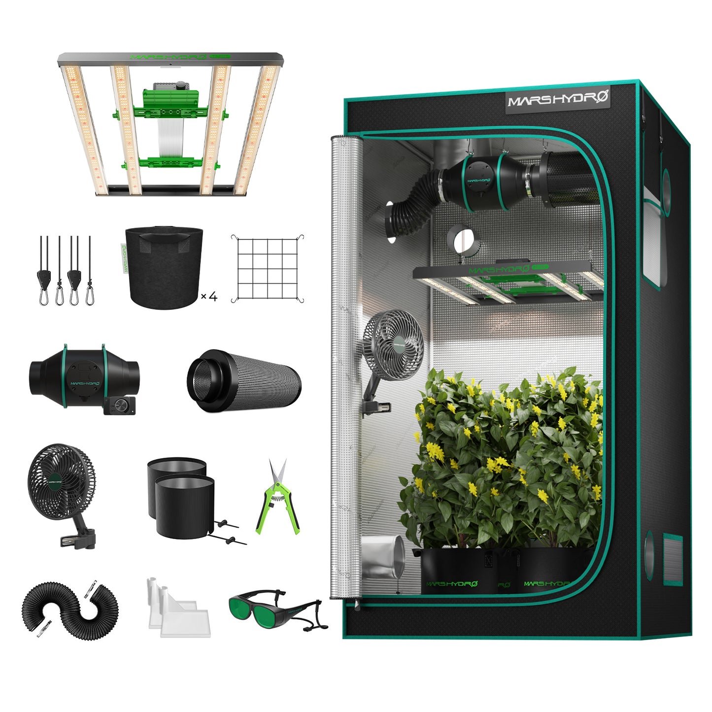 Mars Hydro FC3000 Samsung EVO Komplett-Set – Maximale Power & Smarte Präzision