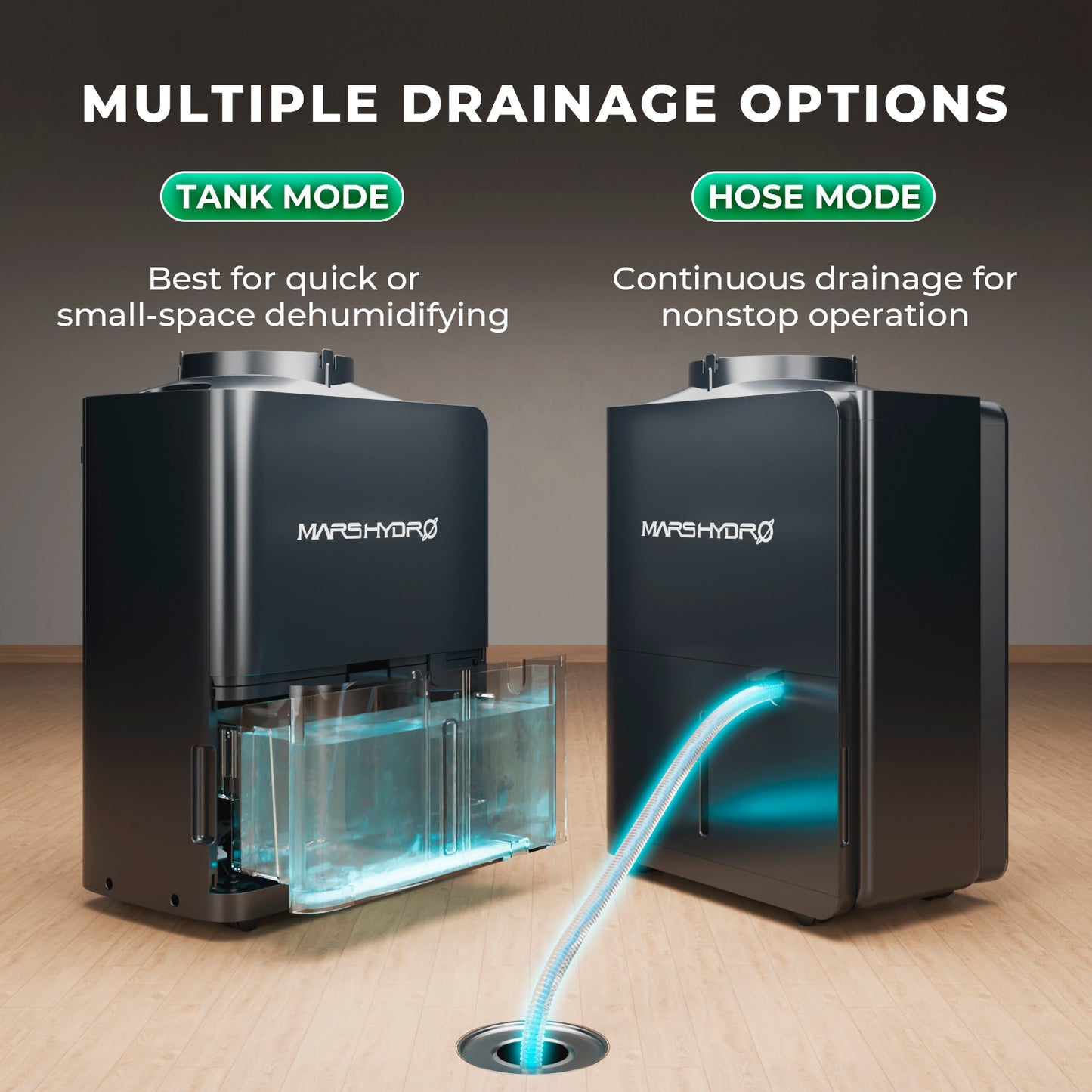 Mars Hydro 12L/Tag Luftentfeuchter – Präzise VPD-Kontrolle für Growzelte