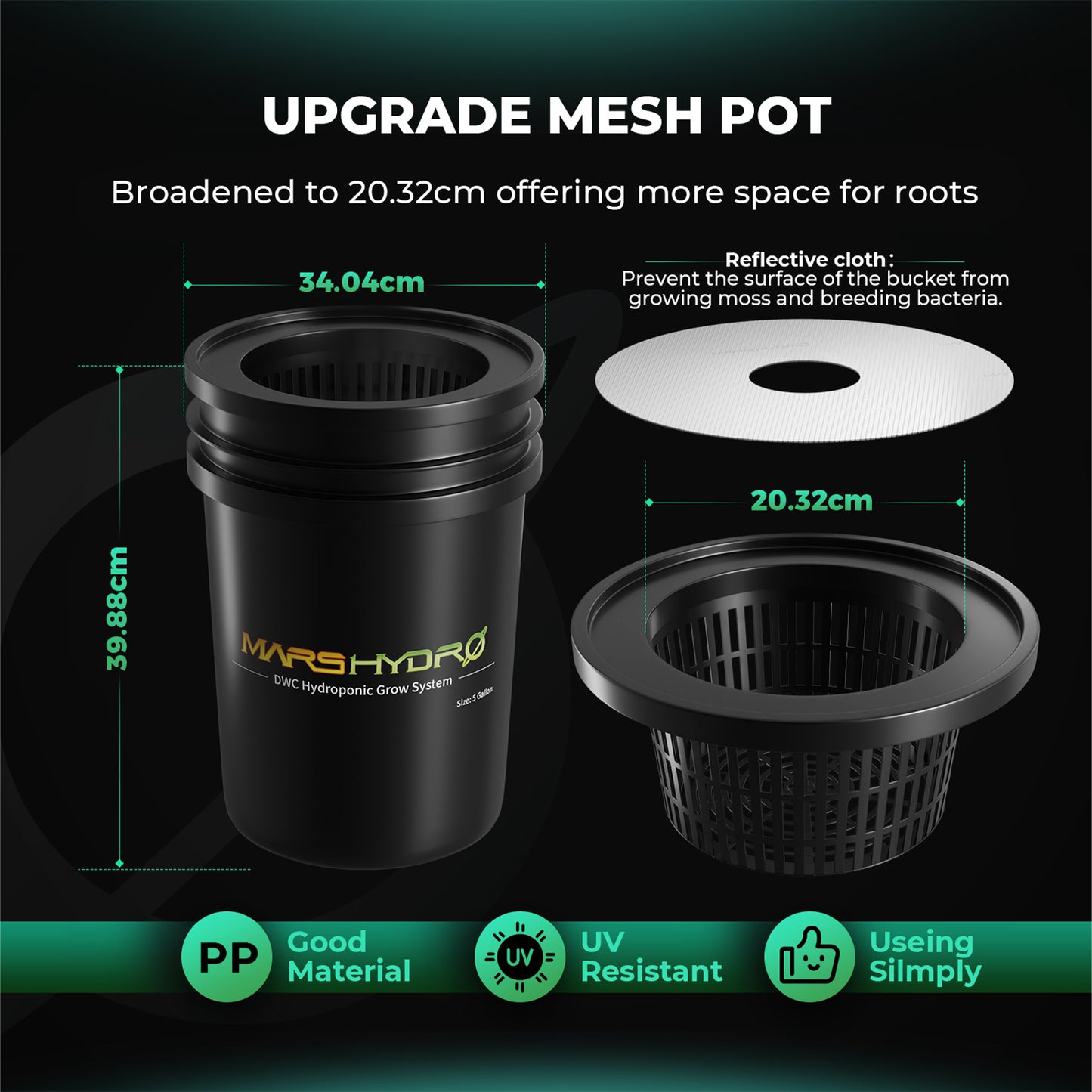 Mars Hydro DWC Hydroponik-System – 2er Set für kompaktes & schnelles Wachstum
