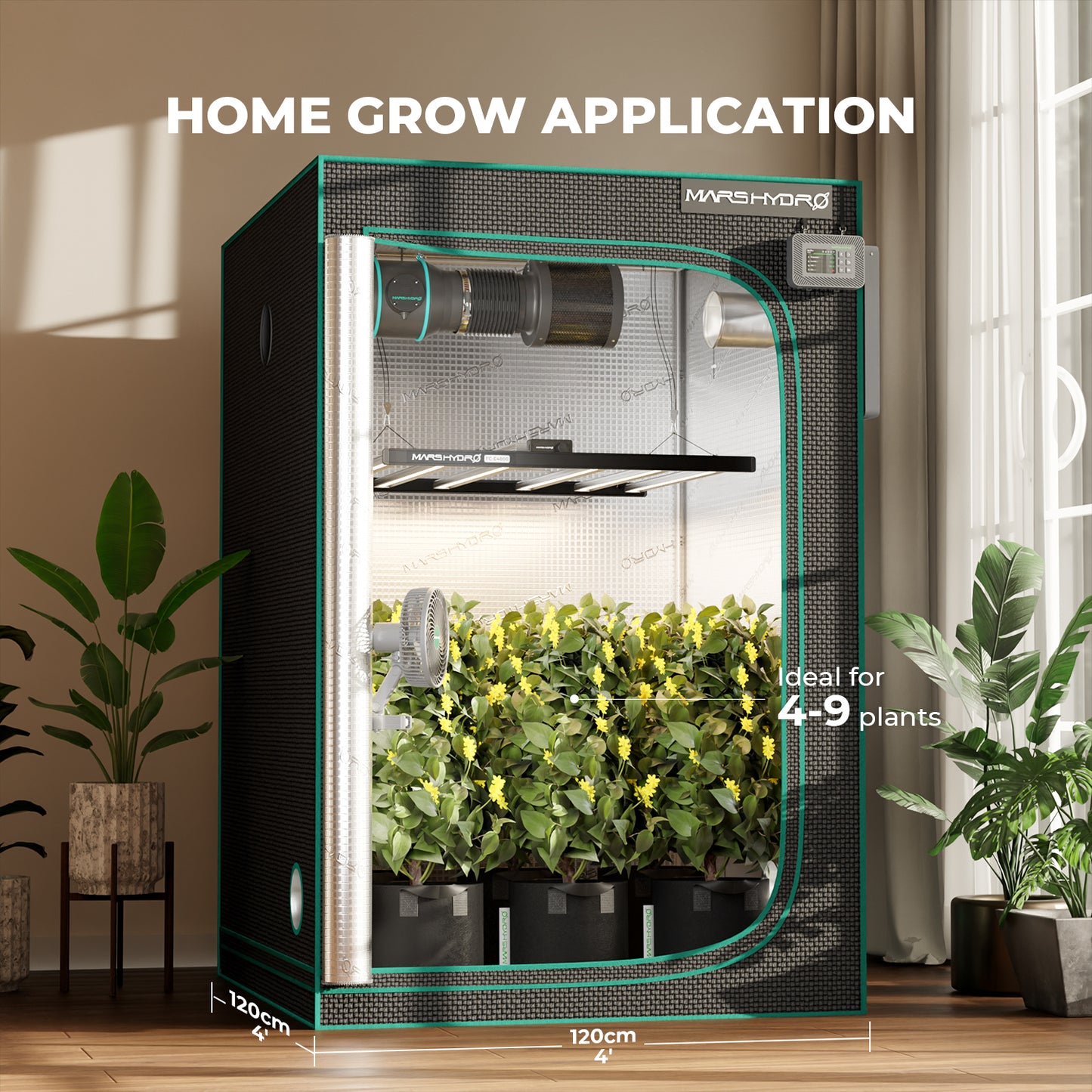Mars Hydro FCE3000 LED Grow Lampe - 300W Quantum Bar - Bridgelux Chips - Smart WiFi & Bluetooth