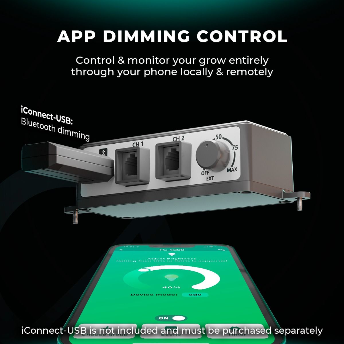 Mars Hydro FC4800 LED Grow Lampe - 480W Quantum Bar - Samsung LM301H EVO - Smart WiFi & Bluetooth