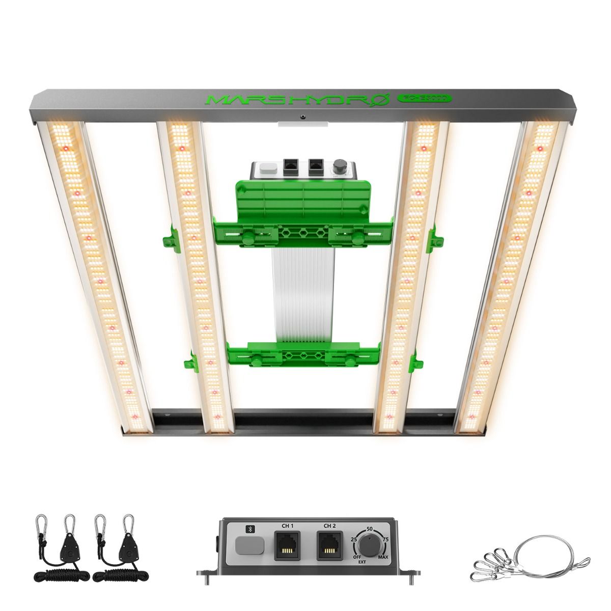 Mars Hydro FCE3000 LED Grow Lampe - 300W Quantum Bar - Bridgelux Chips - Smart WiFi & Bluetooth