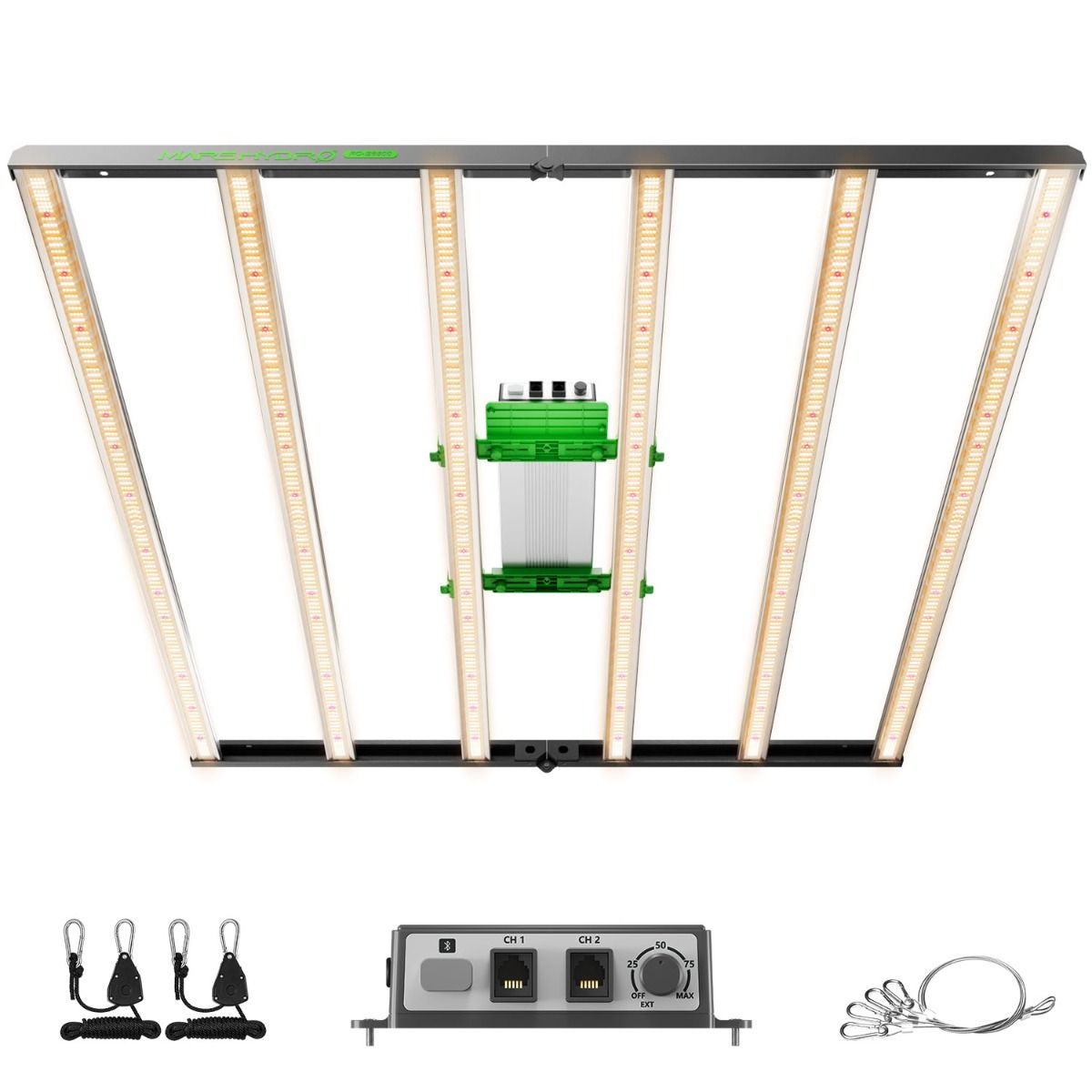 Mars Hydro FCE-6500 LED Grow Lampe - 730W Quantum Bar - Bridgelux Chips - Smart WiFi & Bluetooth