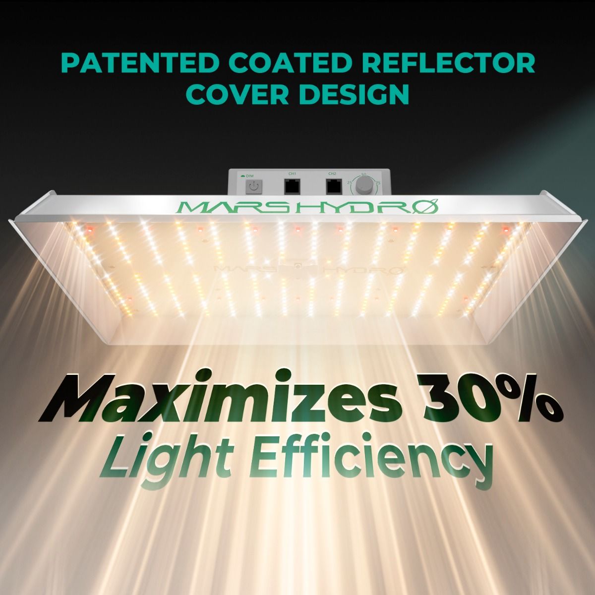 Mars Hydro TS1000 LED Grow Lampe - 150W Quantum Board - Full Spectrum & Dimmer