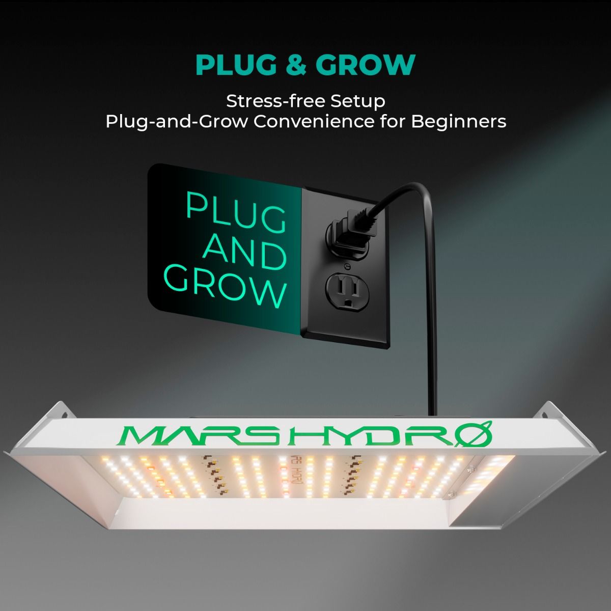 Mars Hydro TS600 LED Grow Lampe - 100W Quantum Board - Full Spectrum